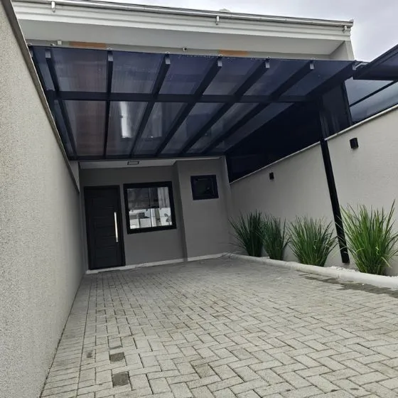 Pergolado Fixo de Ferro em Cerquilho SP — Instalação em estacionamento